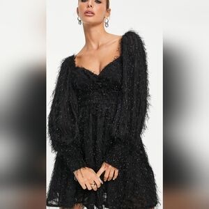 ASOS Design Fluffy Mini Dress